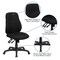 Emma and Oliver Mid-Back Fabric Multifunction Swivel Ergonomic Task Office Chair with 1.5" Back Adjustment